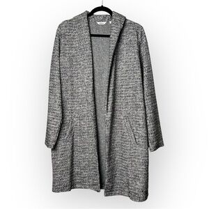 Reitmans Black & White Long Open Sweater L